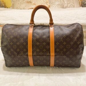 Luxury Brown Monogram Travel Bag